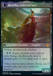 Henrika Domnathi // Henrika, Infernal Seer [Innistrad: Crimson Vow Prerelease Promos] (PVOW 119)
