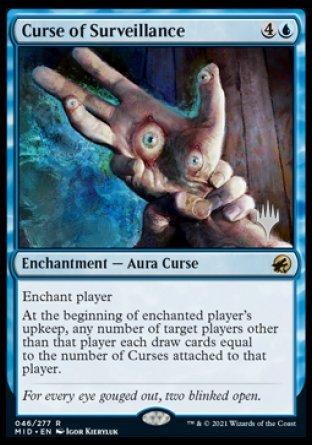 Curse of Surveillance (Promo Pack) [Innistrad: Midnight Hunt Promo Pack] (PMID 46)