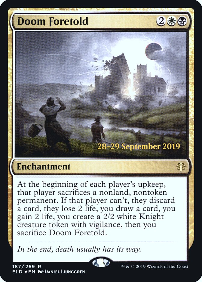 Doom Foretold  [Throne of Eldraine Prerelease Promos] (PELD 187S)