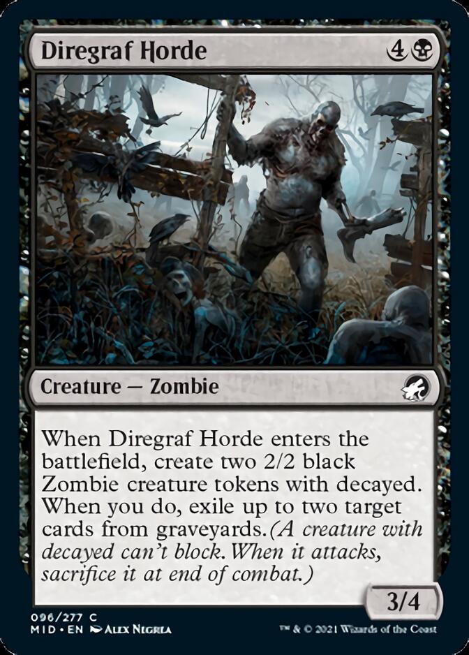 Diregraf Horde [Innistrad: Midnight Hunt] (MID 96)