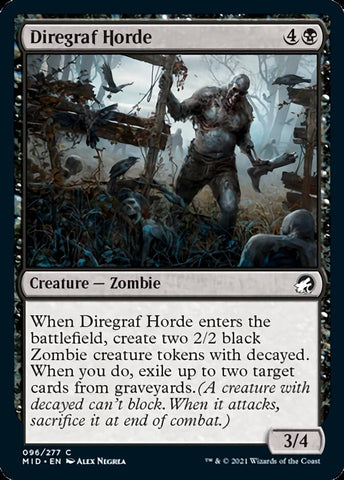 Diregraf Horde [Innistrad: Midnight Hunt] (MID 96)