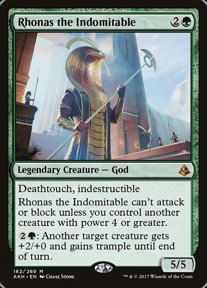Rhonas the Indomitable [Amonkhet] (AKH 182)
