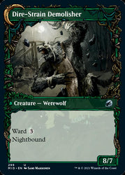 Burly Breaker // Dire-Strain Demolisher (Showcase Equinox) [Innistrad: Midnight Hunt] (MID 299)