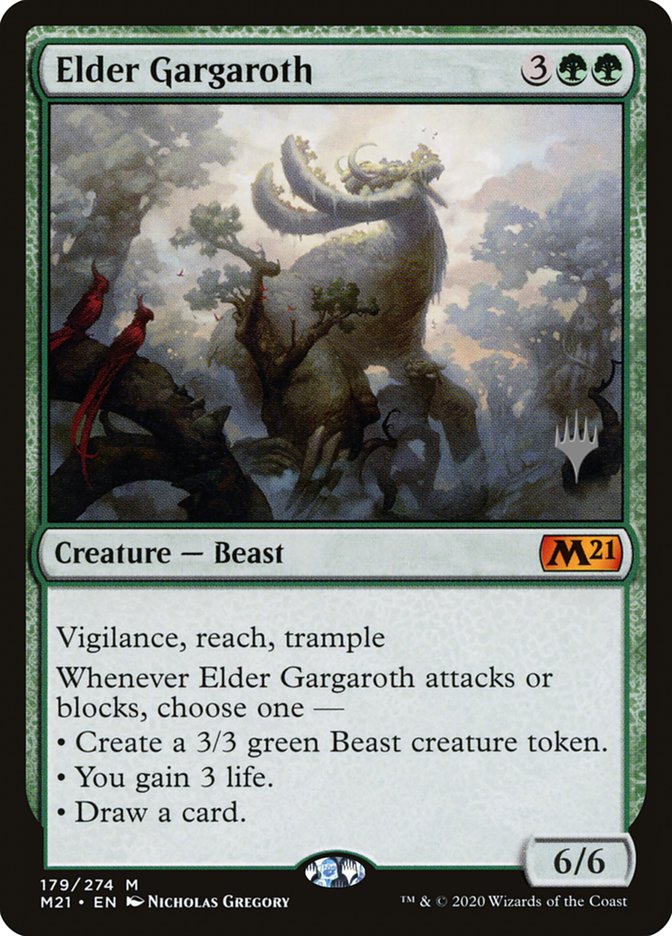 Elder Gargaroth (Promo Pack) [Core Set 2021 Promos] (PM21 179P)