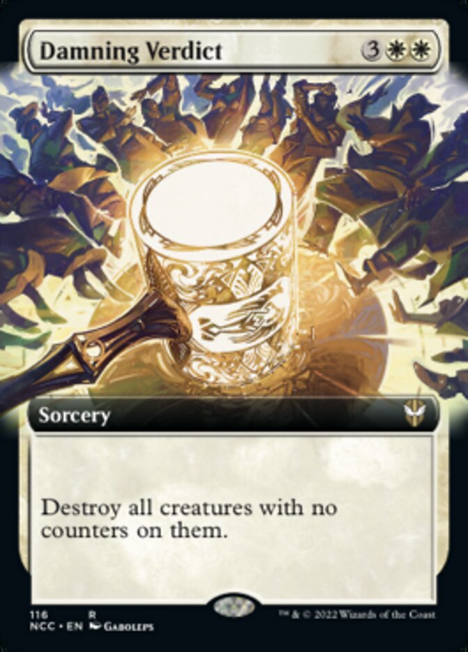 Damning Verdict (Extended Art) [Streets of New Capenna Commander] (NCC 116)