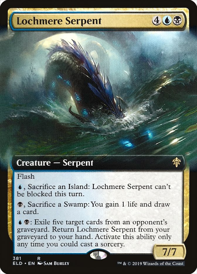 Lochmere Serpent (Extended Art) [Throne of Eldraine] (ELD 381)