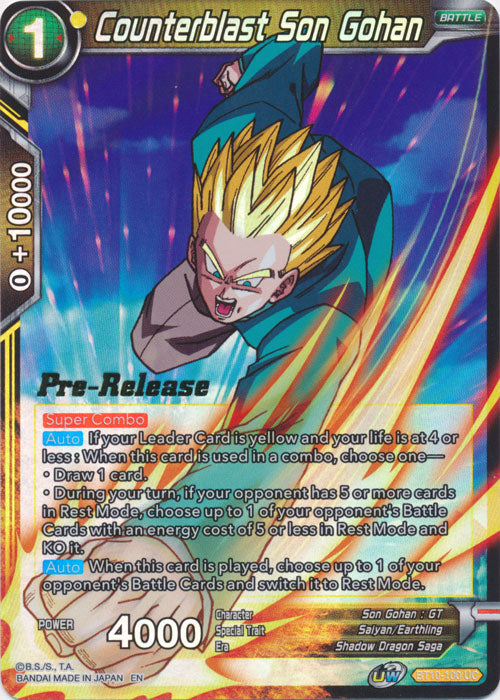 Counterblast Son Gohan [BT10-100]