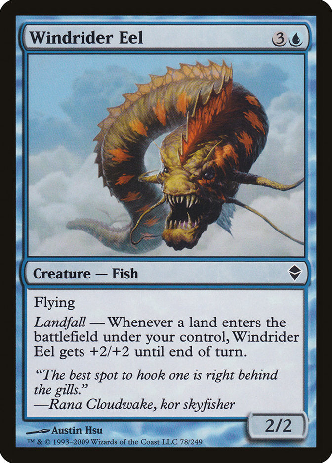 Windrider Eel [Zendikar] (ZEN 78)