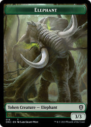 Human Soldier // Elephant Double-Sided Token [Phyrexia: All Will Be One Commander]
