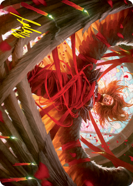 Sigarda's Imprisonment Art Card (Gold-Stamped Signature) [Innistrad: Crimson Vow Art Series] (AVOW 16)