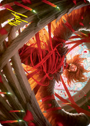 Sigarda's Imprisonment Art Card (Gold-Stamped Signature) [Innistrad: Crimson Vow Art Series] (AVOW 16)