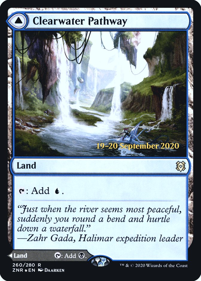 Clearwater Pathway // Murkwater Pathway  [Zendikar Rising Prerelease Promos] (PZNR 260S)
