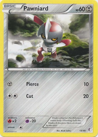 Pawniard (13/30) [XY: Trainer Kit - Bisharp & Wigglytuff]