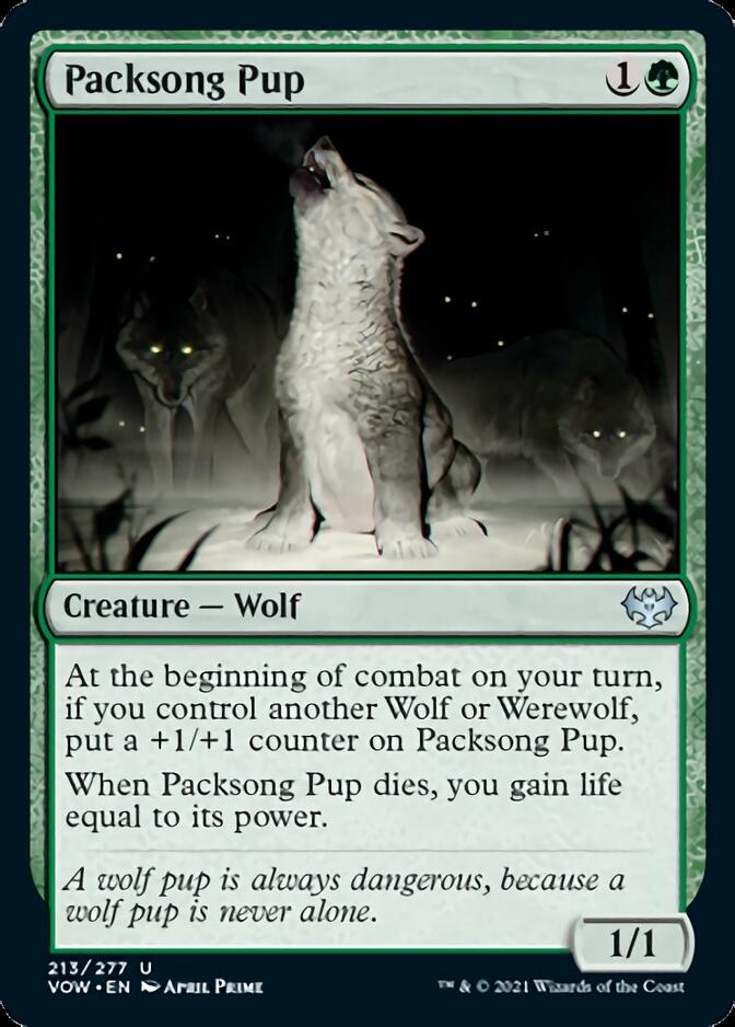 Packsong Pup [Innistrad: Crimson Vow] (VOW 213)