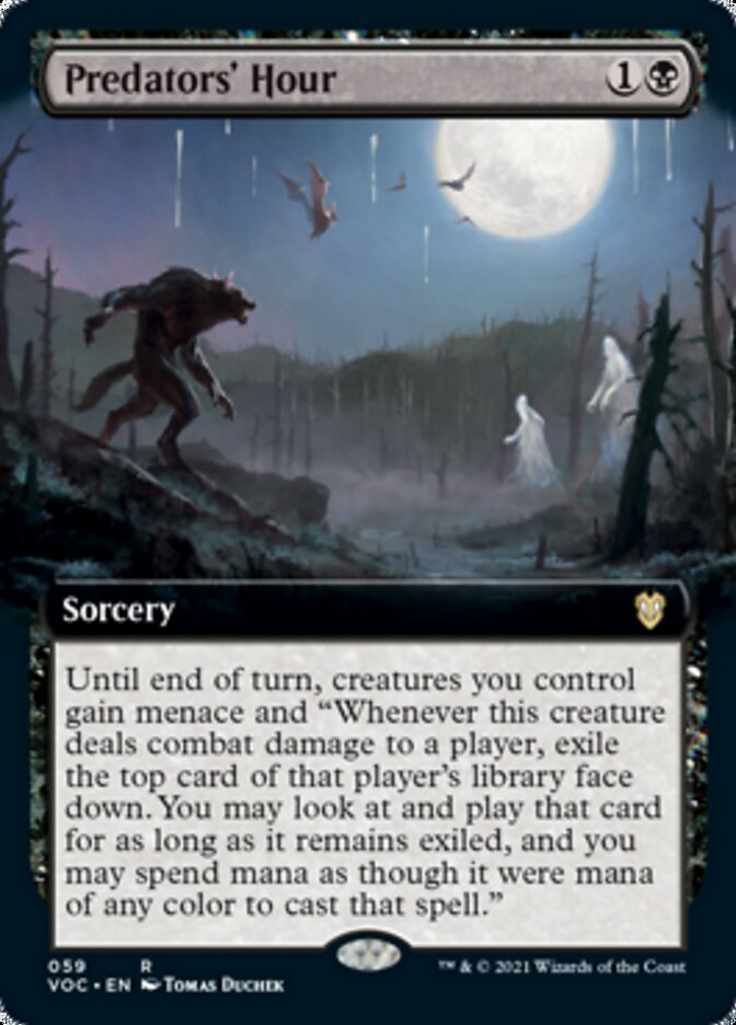 Predators' Hour (Extended) [Innistrad: Crimson Vow Commander] (VOC 59)