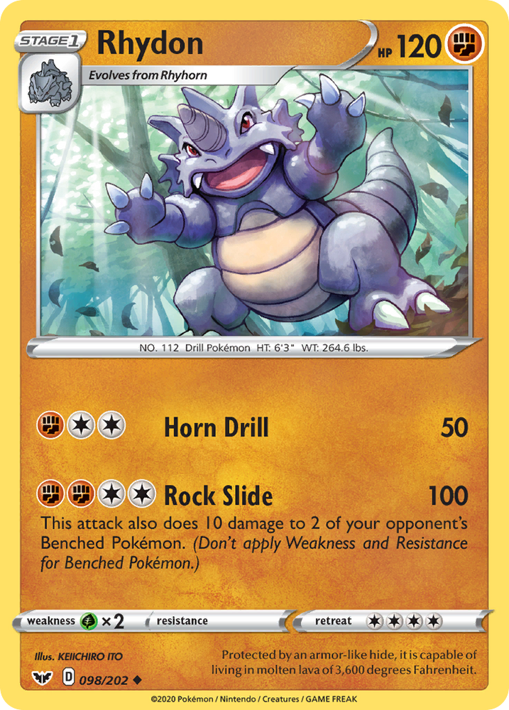 Rhydon (98/202) [Sword & Shield: Base Set]