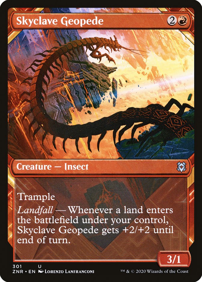 Skyclave Geopede (Showcase) [Zendikar Rising] (ZNR 301)