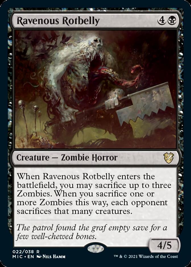 Ravenous Rotbelly [Innistrad: Midnight Hunt Commander] (MIC 22)