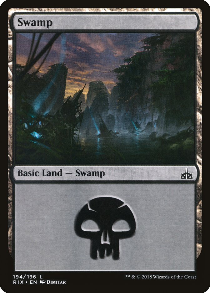 Swamp (#194) [Rivals of Ixalan] (RIX 194)