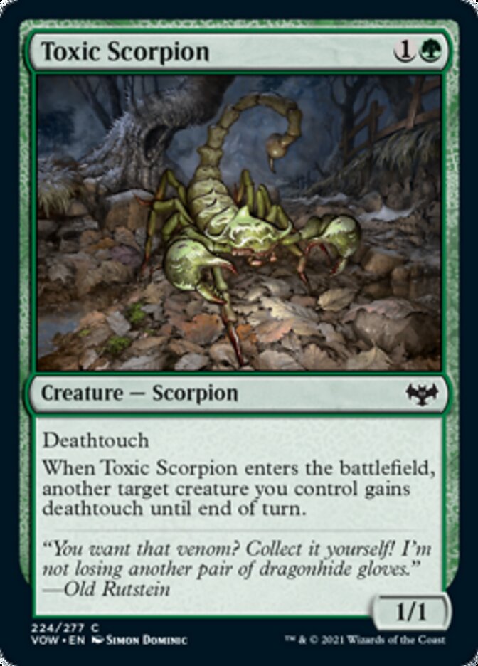 Toxic Scorpion [Innistrad: Crimson Vow] (VOW 224)