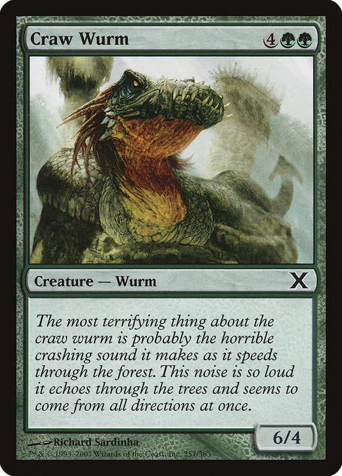 Craw Wurm [Tenth Edition] (10E 257)