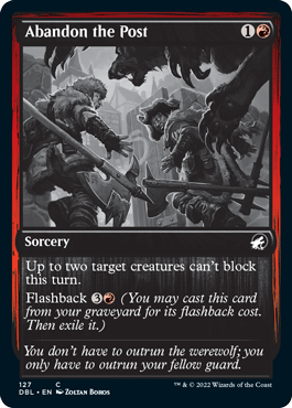Abandon the Post [Innistrad: Double Feature] (DBL 127)