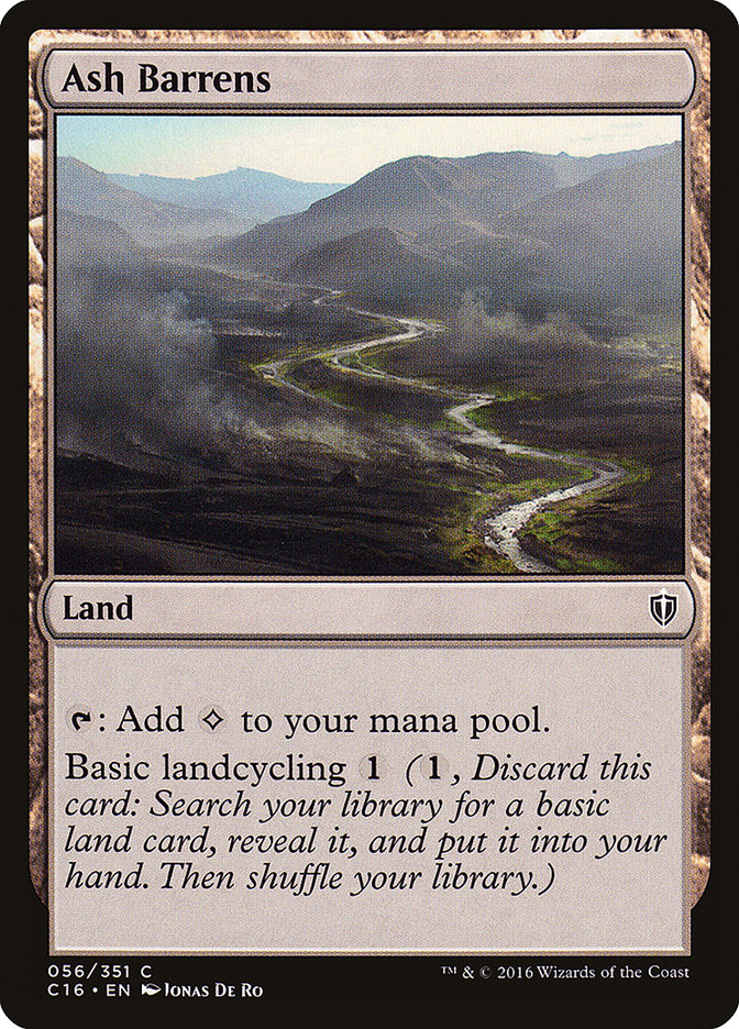 Ash Barrens [Commander 2016] (C16 56)