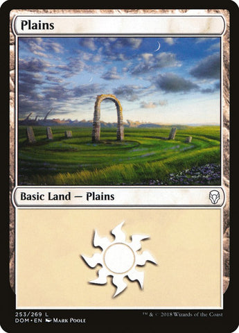 Plains (#253) [Dominaria] (DOM 253)