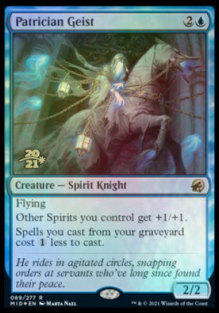 Patrician Geist [Innistrad: Midnight Hunt Prerelease Promos] (PMID 69)