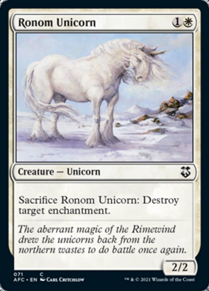 Ronom Unicorn [Dungeons & Dragons: Adventures in the Forgotten Realms Commander] (AFC 71)