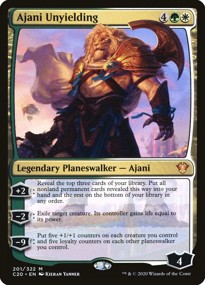 Ajani Unyielding [Commander 2020] (C20 201)