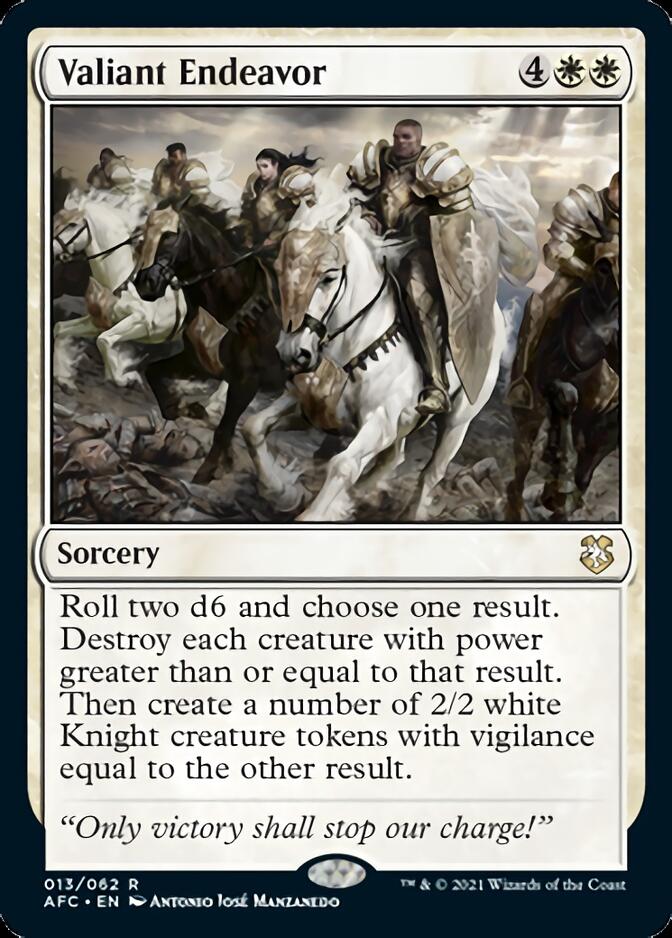 Valiant Endeavor [Dungeons & Dragons: Adventures in the Forgotten Realms Commander] (AFC 13)