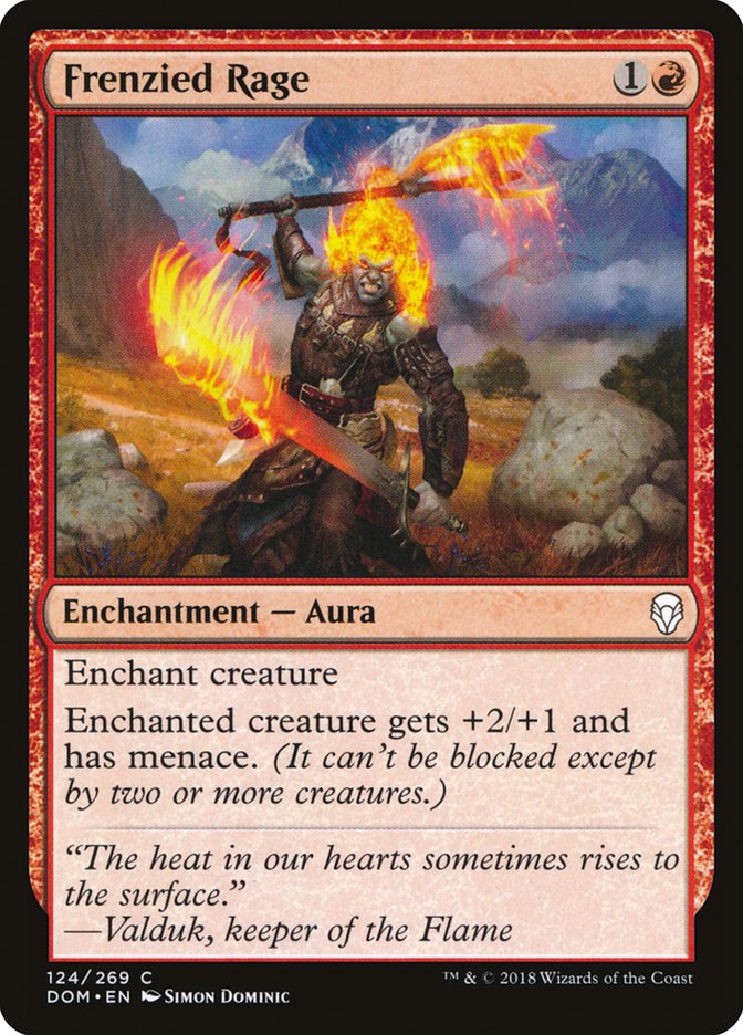 Frenzied Rage [Dominaria] (DOM 124)