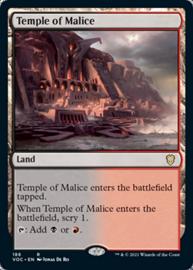 Temple of Malice [Innistrad: Crimson Vow Commander] (VOC 186)