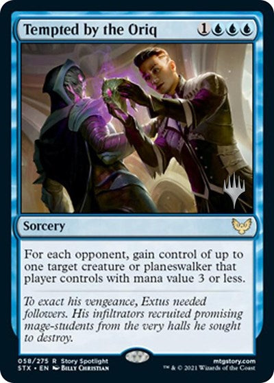 Tempted by the Oriq (Promo Pack) [Strixhaven: School of Mages Promos] (PSTX 58)