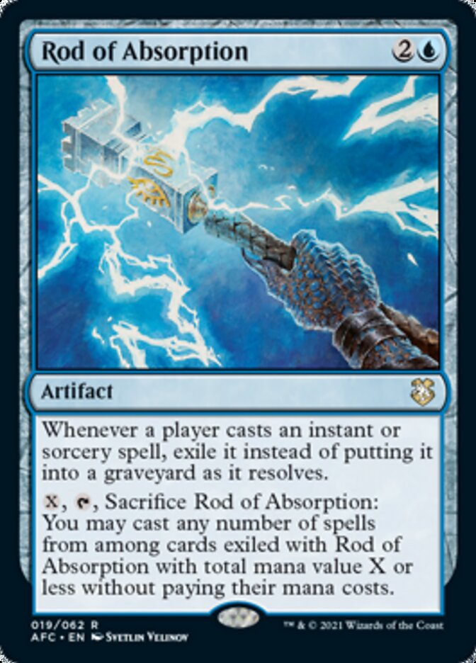 Rod of Absorption [Dungeons & Dragons: Adventures in the Forgotten Realms Commander] (AFC 19)