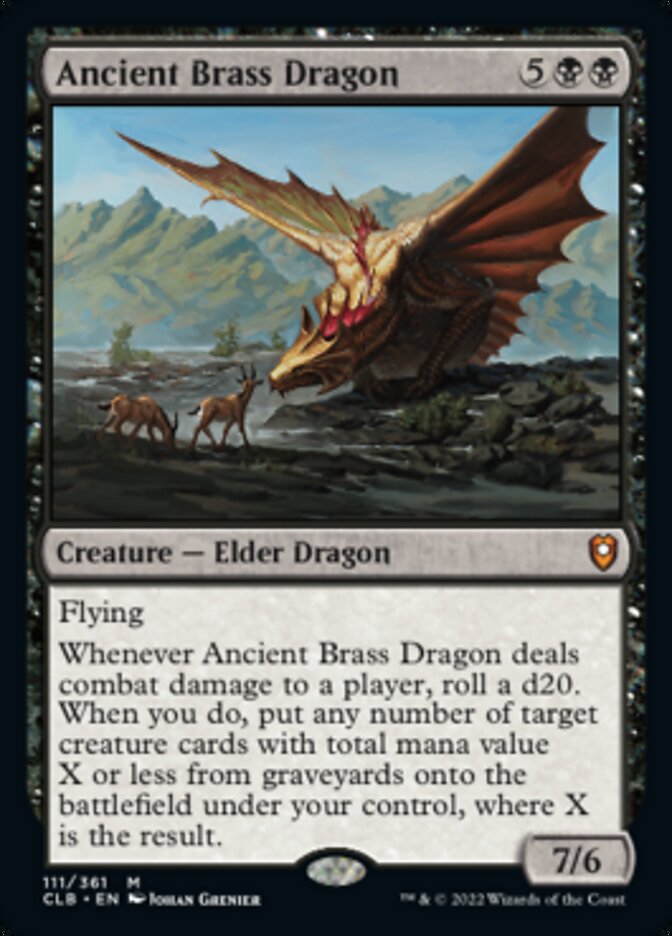 Ancient Brass Dragon [Commander Legends: Battle for Baldur's Gate] (CLB 111)