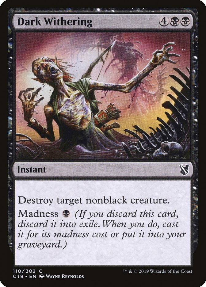 Dark Withering [Commander 2019] (C19 110)