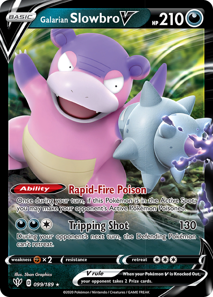 Galarian Slowbro V (99/189) [Sword & Shield: Darkness Ablaze]