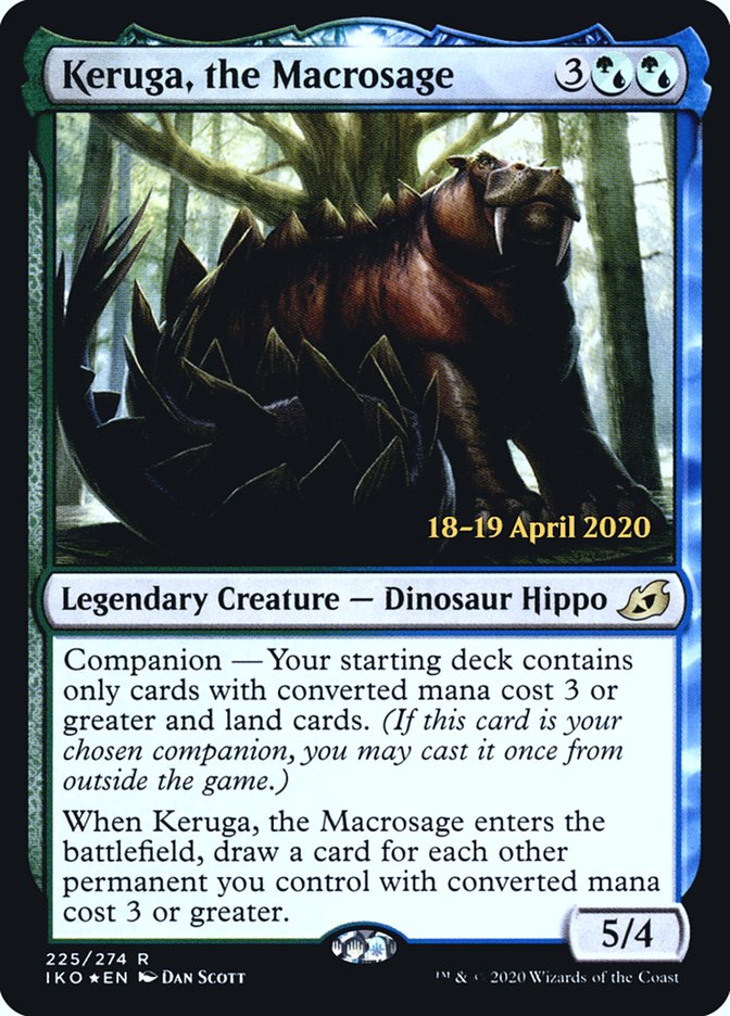 Keruga, the Macrosage  [Ikoria: Lair of Behemoths Prerelease Promos] (PIKO 225S)