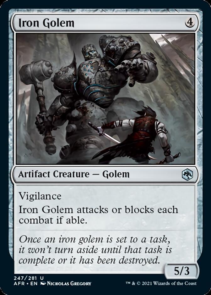 Iron Golem [Dungeons & Dragons: Adventures in the Forgotten Realms] (AFR 247)