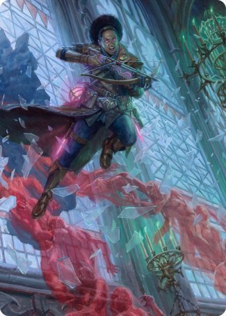 Kaya, Geist Hunter Art Card [Innistrad: Crimson Vow Art Series] (AVOW 3)