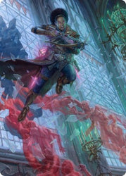 Kaya, Geist Hunter Art Card [Innistrad: Crimson Vow Art Series] (AVOW 3)