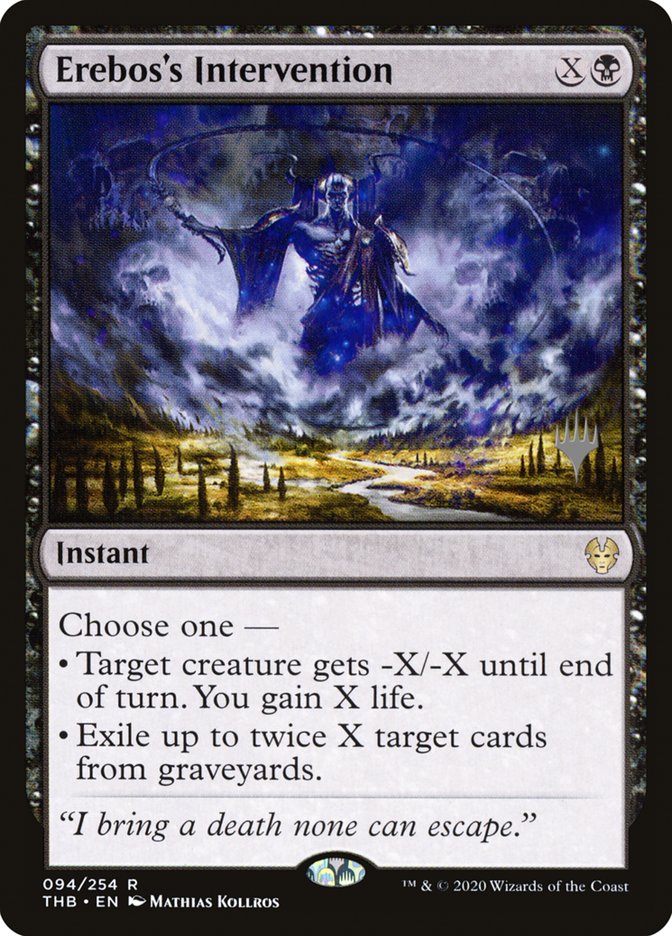 Erebos's Intervention (Promo Pack) [Theros Beyond Death Promos] (PTHB 94P)