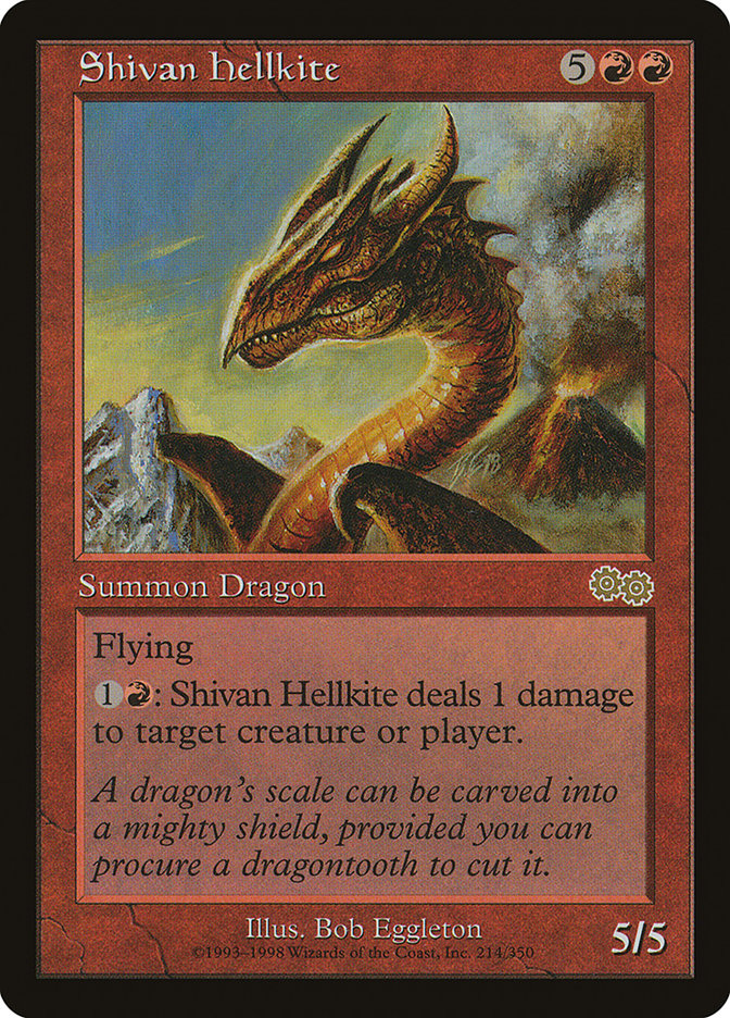 Shivan Hellkite [Urza's Saga] (USG 214)