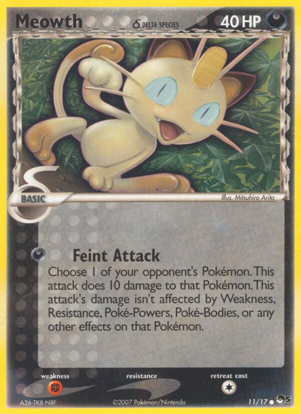 Meowth (Delta Species) (11/17) [POP Series 5]