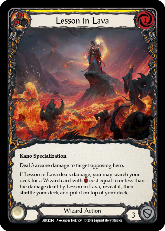 Lesson in Lava [ARC121-S] 1st Edition Rainbow Foil