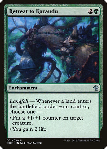 Retreat to Kazandu [Duel Decks: Zendikar vs. Eldrazi] (DDP 21)