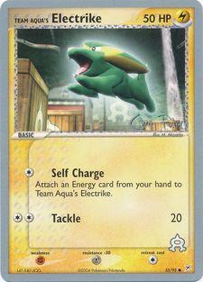 Team Aqua's Electrike (27/95) (Blaziken Tech) [World Championships 2004]