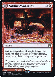 Valakut Awakening // Valakut Stoneforge  [Zendikar Rising Prerelease Promos] (PZNR 174S)